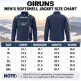 thumbnail image 7 of GIRUNS Men's Jacket Lightweight Softshell Zip Up Windbreaker Outdoor Casual Hiking Coat Navy Blue L, 7 of 7