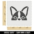 thumbnail image 2 of Peeking Boston Terrier Dog DIY Cookie Wall Craft Stencil - 3.5 Inch, 2 of 5