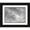 thumbnail image 1 of Sophie 6 32x25 Black Ornate Wood Framed with Double Matting Museum Art Print Titled - Clouds and Gulls, 1 of 4