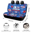 thumbnail image 2 of 4th of July Print Car Accessories Car Rear Seat Covers Fashion Auto Back Seat Protector Decoration Universal Auto Interior, 2 of 6