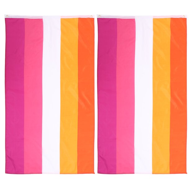 2 piezas de bandera del orgullo gay, bandera LGBT, decoración para exteriores, banderas de progreso para fiestas, arcoíris de poliéster