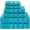 Aqua Blue, variant on 100% Cotton 600 GSM Turkish 40x80 Oversized Bath Towel Sheet, Extra Large Adult Towels for Bathroom, Teal Bath Sheet
