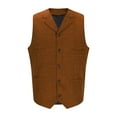 thumbnail image 2 of purcolt Men's Casual Vest with 3 Pockets Wedding Herringbone Slim Fit Waistcoat Jacket Tank Top for Prom Daily, 2 of 7