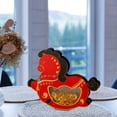 thumbnail image 4 of Colección de figuras de caballos, mascota decorativa, estatua de caballo de madera para sala de estar rojo, 4 of 7