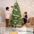 thumbnail image 5 of Bringstar 7.5FT Artificial Christmas Tree Unlit Xmas Tree, Premium PVC Branch Tips, Green, Metal Stand, 5 of 10