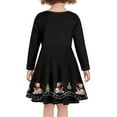 thumbnail image 3 of DISNIMO Black Christmas Dress Girls Snowman Dress Girls Christmas Tree Dress Kids Dresses Dresses 7-8 Long Sleeve Twirly Dresses for Girls Winter Dress for Child Girl Dress School for Girls Soft, 3 of 6