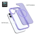 thumbnail image 4 of Compatible WIth iPhone 16 Phone Case,Frosted Translucent Designing,Compatible with Mag-Safe,Shockproof Rugged Drop-Proof Ultra Slim Silky Touch Thin Fit Phone Case Cover,Purple, 4 of 6
