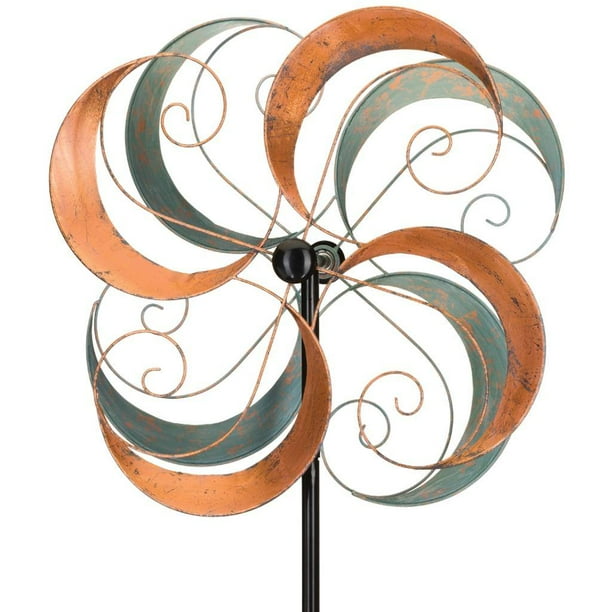 Regal Art and Gift 12251 26" Copper Patina Swirls Rotating Wind
