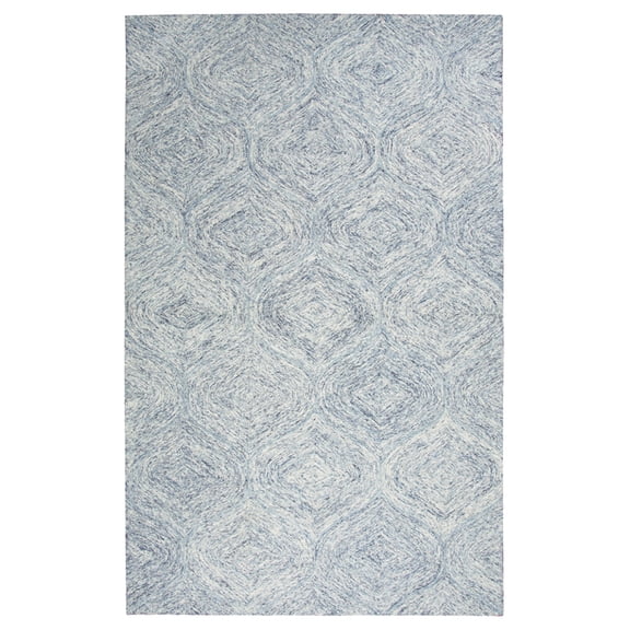 Gatney Rugs Hearthstone Area Rug BR362A Blue Ogee Repeat 2' 6" x 8' Rectangle