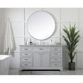 thumbnail image 6 of 60 inch single bathroom vanity in grey, 6 of 8