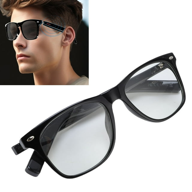 Smart Translation Glasses High Real Time Video Translation Built in Mic Speaker Portable Design for Travel and Daily Use