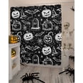 thumbnail image 4 of Halloween Theme Shower Curtain Set ，Waterproof Fabric Shower Curtains Retro Pumpkin Witch Hat Shower Curtains for Bathroom,Bathroom Decor 36"x72", 4 of 6
