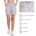 thumbnail image 4 of Women’s 5” Fishing Hiking Quick Dry Cargo Shorts with Zipper Pockets UPF 50+ Water Resistant Summer Casual Shorts FP04W, 4 of 7