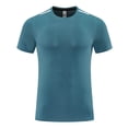 thumbnail image 7 of Leey-World Men's Cotton T-Shirts Oversized Unisex Short Sleeves Casual Loose Wash Solid Basic Tee Tops T Shirt Men(Blue,M), 7 of 7