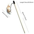 thumbnail image 2 of Interactive Cat Teaser Wand with Feather for Indoor Play - Stimulates Natural Instincts with Durable Materials, 2 of 3
