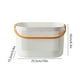 thumbnail image 3 of Cesta de baño de plástico grueso con asa | Organizador multiusos para ducha | Cesta para fruta y ropa sucia con orificios de drenaje | 16 x 15 x 25 cm, 3 of 5