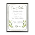 thumbnail image 2 of Stupell Industries Our Father Spiritual Proverb Religious Painting White Framed Art Print Wall Art, 2 of 5