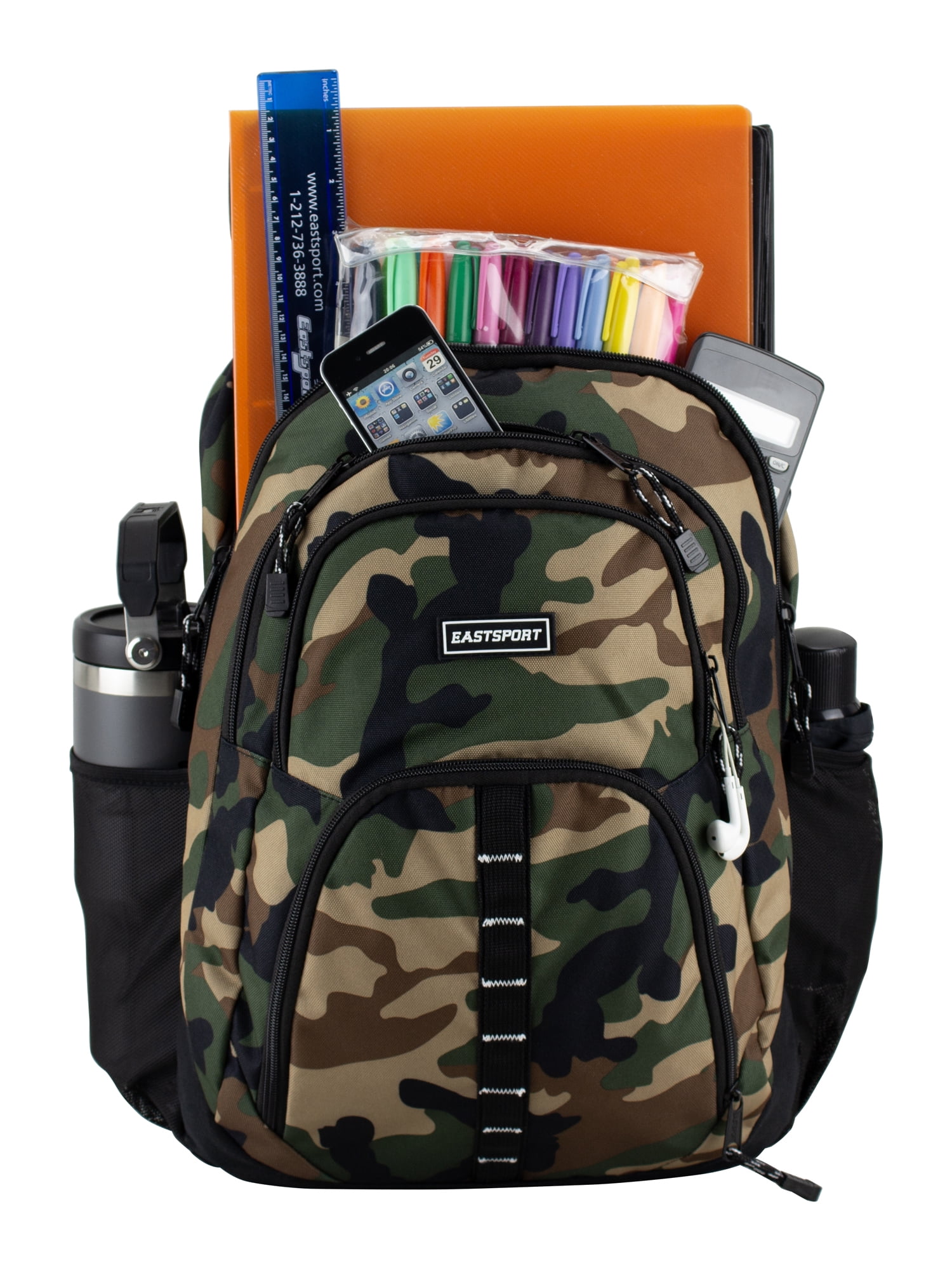Eastsport Unisex Rally Sport 3.0 17" Backpack, Army Camo