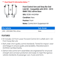 thumbnail image 2 of Front Control Arm and Sway Bar End Link Kit - Compatible with 2010 - 2015 BMW 750Li xDrive Base 2011 2012 2013 2014, 2 of 2