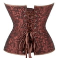 thumbnail image 3 of Grebrafan Bustier Corset Top Lace up Vintage Brown XL, 3 of 5