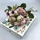 thumbnail image 4 of Arreglo de flores de rosas artificiales, ramo de seda para fiestas en la oficina en casa, decoración nupcial y de bodas, 4 of 6
