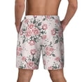 thumbnail image 4 of Haiem Rose Flowers Mens Swim Trunks with Compression Liner 2 in 1 Swimming Shorts Stretch Swimwear Quick Dry,Board Shorts-Small, 4 of 9