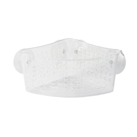 Kenney Plastic Suction Cup Corner Basket Shower Caddy, Clear