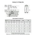 thumbnail image 2 of Mysszz Men's Thin Summer Cotton Linen Elastic Waist Solid Color Pocket Straight Fit Full Length Pants, 2 of 4