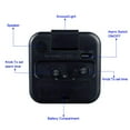 thumbnail image 4 of Tinload - Reloj despertador analógico pequeño con pilas, silencioso, sin tictac, pitidos ascendentes, función de repetición, funciones de luz, fácil de configurar (negro), 4 of 5