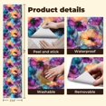 thumbnail image 5 of Peel and Stick Wallpaper 23.6in x 9.8ft Colorful Abstract Floral Watercolor Ink Effect Vibrant Petals Contact Paper Vinyl Self-Adhesive Removable Wall Paper for Bedroom Cabinet Renter Friendly, 5 of 8