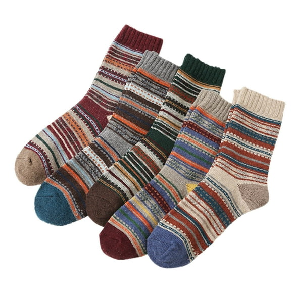 Aoochasliy Christmas Fuzzy Socks Casual Toddler Kids baby Boys Girls Solid Anti-Slip Knitted Warm Socks Room Socks 6pc