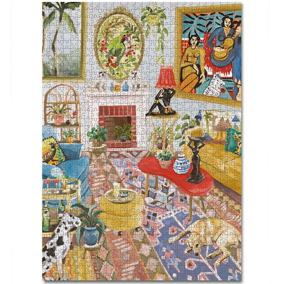 Journey of Something: The Good Room - 1000 Piece Puzzle, Adult Jigsaw, 20 x 27.5", Old-Fashioned Sitting Room Scene, Artist Designed, Drawstring Bag