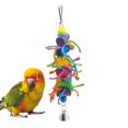thumbnail image 2 of Parrot Block Toy Cylindrical Bell Funny Sisal Parrot Toy Cotton Rope Bird Toy, 2 of 10