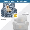 thumbnail image 4 of HELLHERO Vintage Pattern Print Recliner Chair Covers Couch Covers for Reclining Couches Electric Power Lift Recliner Chair Non Slip Cover with Pockets, 4 of 8