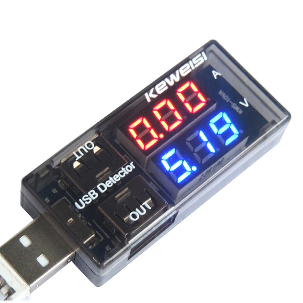 USB Charger Doctor Voltage Current Meter Tester Power Detector Monitor White New 