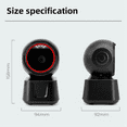 thumbnail image 6 of 1D 2D QR Wired Barcode Scanner Automatic Sense Reader USB Desktop Barcode Reader, 6 of 8