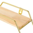 thumbnail image 3 of OULII Étagères Murales Simples et Classiques pour Chambre Support de Rangement en Bois Doré 1Pcs, 3 of 7