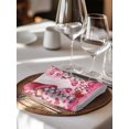 thumbnail image 6 of Valentine's Day Cloth Napkins Set of 6 Reusable Dinner Napkins, Watercolor Gnomes Roses Love Romantic Cocktail Napkin Washable Table Napkins for Wedding/Holiday Party/Baby Shower 20"x20", 6 of 7