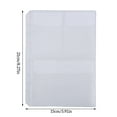thumbnail image 3 of justharion 10 Pieces Zipper Pouch Container Convenient PVC Documents Pouches Document Holding Bag Storage Containers for Home Office School A5, 3 of 5
