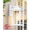 thumbnail image 6 of VIANIS White Outdoor Wall Lights, Dusk to Dawn Porch Lights Outdoor, Anti-Rust Exterior Lighting Fixtures, Dusk to Dawn Outdoor Lighting with Tempered Glass for House, Porch, Garden, Waterproof, 6 of 10