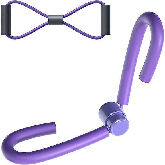 Purple Fitness Exercise Equipment for Thigh, 8 Shape Elastic Resistant Band for Yoga Training, Home Workout, Home Exercise