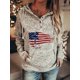 thumbnail image 1 of Sudadera con capucha de manga larga con estampado de bandera de moda para hombres y mujeres Tops de invierno (L) Tmvgtek Para estrenar, 1 of 1