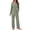 Grey-Floral, variant on Weekease Long Sleeve Pajamas Set for Women V Neck Tops Wide Leg Pants 2 Piece Lounge Fall Sleepwear with Pockets