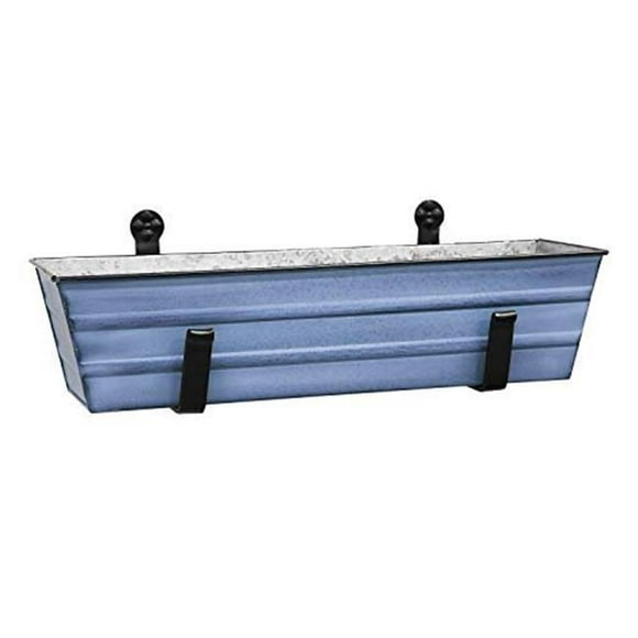 Achla C08NB-WM Flower Box with Wall Brackets&#44; Blue - Small