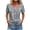 Tops for Women Plus Size-Blue, variant on Homenesgenics Tops for Women Plus Size,Tunic Tops for Women,Crop Tops for Women Women's Short Sleeves-Neck Fashion Casual Printed Button-Up Blouse T-Shirt Blue XL