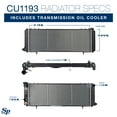 thumbnail image 2 of Spectra Premium CU1193 Automotive Radiator Fits select: 1991-2001 JEEP CHEROKEE, 1991-1992 JEEP COMANCHE, 2 of 7