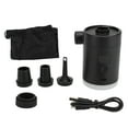 thumbnail image 2 of Portable Air Pump for Inflatables, Electric Mini Air Pump with 4 Nozzles, Camping Light, USB Rechargeable Air Mattress Pump Inflator Pumps for Pool Floats Sleeping Pads, 2 of 7
