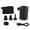 Black, variant on YAHHU Inflatables Portable Air Pump Mini Rechargeable Electric Inflator with LED Display Screen Light for Mattress, White