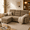 Brown, variant on YIORTWO 3-Seat Modular Sectional Sofa with Reversible Chaise, Deep Seat L-Shaped Upholstered Couch for Apartment and Living Room, Grey