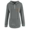 thumbnail image 4 of Winter Fall Sweatshirts Hoodies for Women MAMA LIFE Prints Long Sleeve Casual Zipper Pullover Clothes With Pocket Tops, 4 of 6